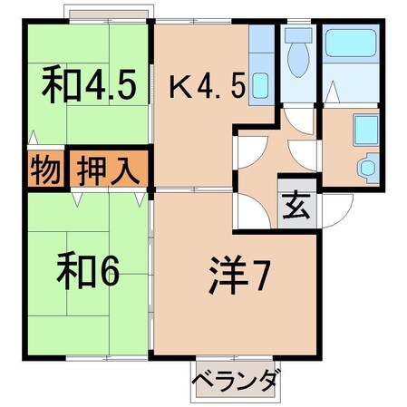 メゾン游Bの物件間取画像